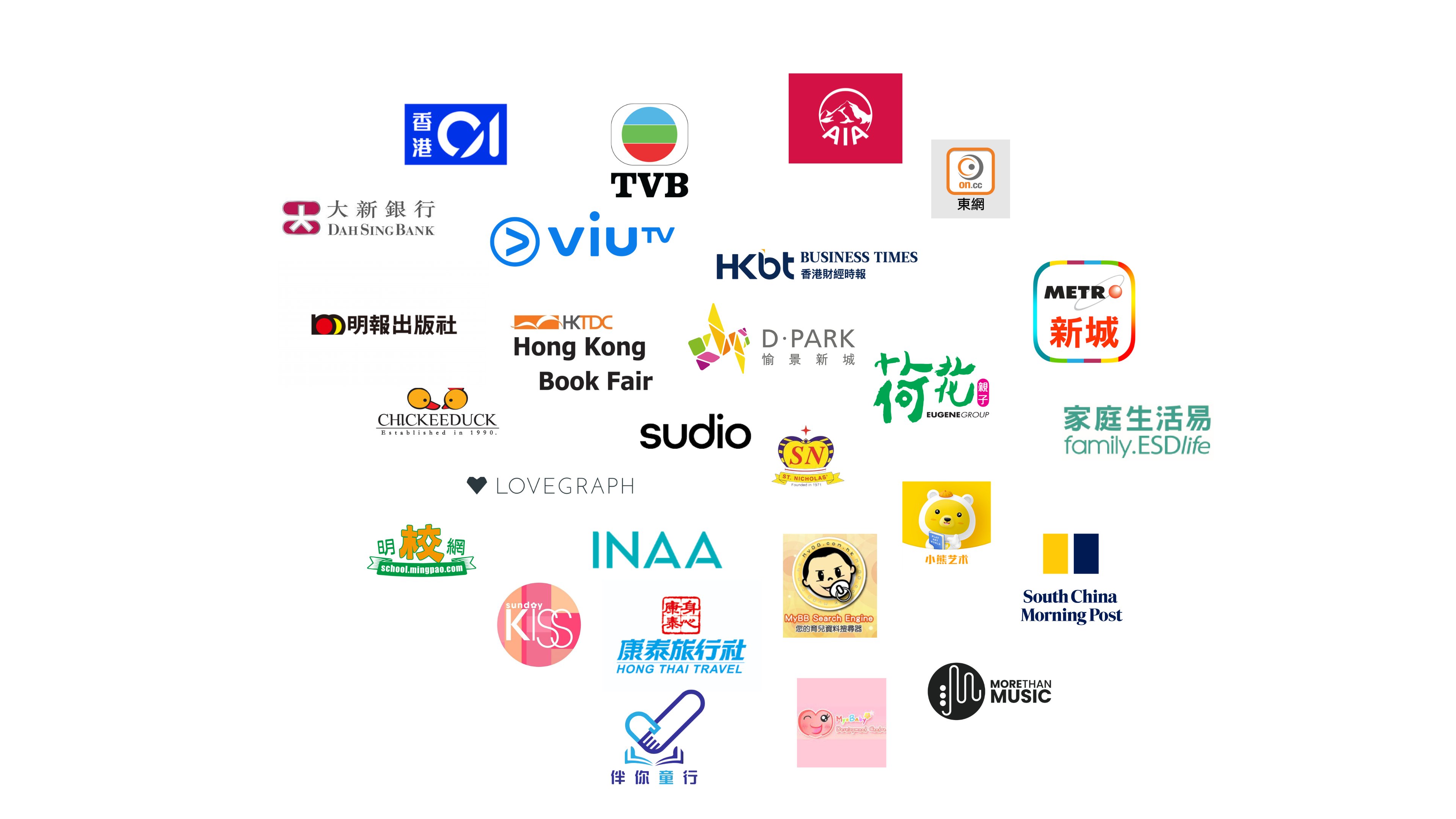 Miss K合作品牌：TVB ViuTV 香港01 AIA SCMP 明報出版社 HKTDC香港書展 Metro新城 東網 大新銀行 D·Park family.ESDlife CHICKEEDUCK Sudio 康泰旅行社 Sunday KISS 伴你童行等